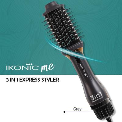 Ikonic Me-3In1 Express Styler-Black & Grey 1's - Multi-Stylers