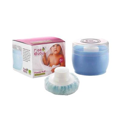 Beebaby Premium Powder Puff with Container for Baby 0M + (Blue) 1's - Baby Powder