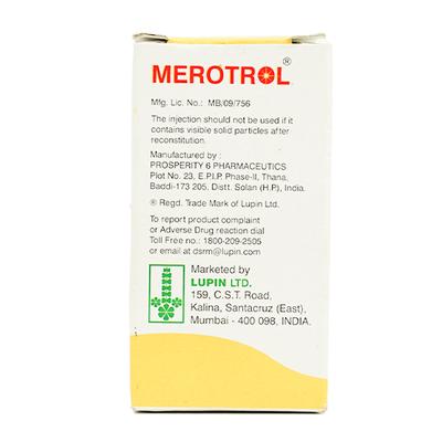 Merotrol 500mg Injection 1's - Bacterial Infections-OBL