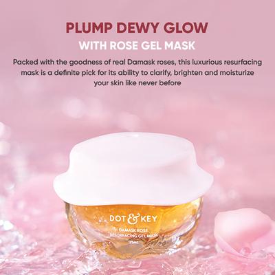Dot & Key Damask Rose Resurfacing Gel Mask 25 ml - Masks & Peels