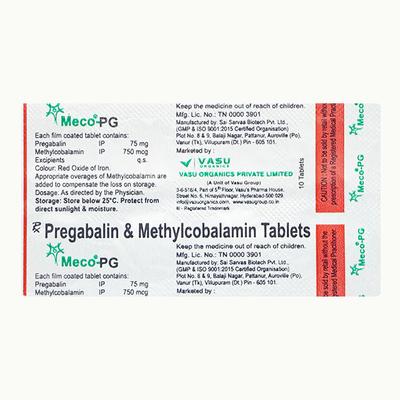 MECO PG Tablet 10's - Neuropathic Pain-Dru