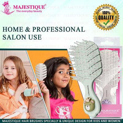 Majestique Detangling Baby Hair Brush, Detangling Brush for Baby Kids, Women - Color May Vary 1's - Hair Brushes