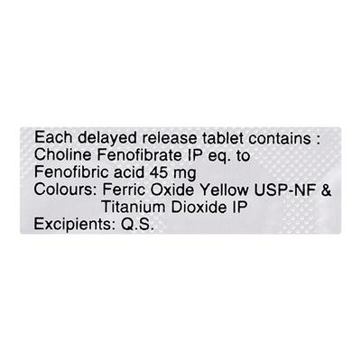 Adilip 45mg Tablet 10'S - High Cholesterol-Dys