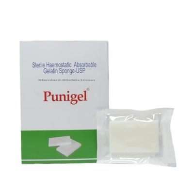 Punigel Standard Sterile Haemostatic Absorbable Gelatine Sponge (Pack of 80 x 50 x 10 mm) - Sponges & Applicators