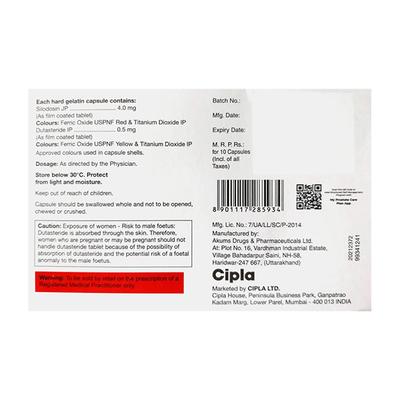 Silofast D 4mg Capsule 10'S - Bladder And Prostate Disorders-Dru