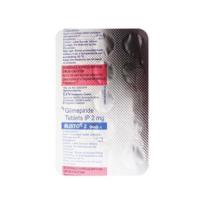 BLISTO 2 Tablet 15's - Diabetes-Ant