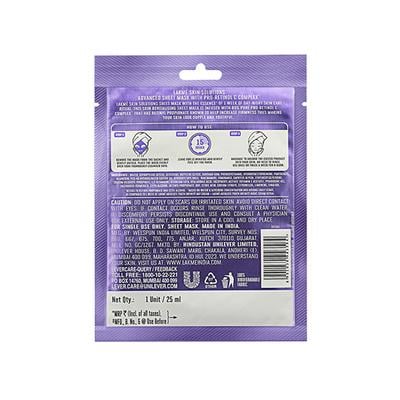 Lakme Solutions Sheet Mask Anti-Aging With Pro Retinol C Complex 25 ml - Sheet Masks
