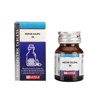 Lord's Trituration Hepar Sulph 3X Tablet 25 gm - Bio-Chemic