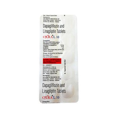 OXRA L 10 Tablet 10's - Diabetes-Ant