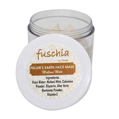 Fuschia Fuller's Earth Face Mask - Multani Mitti 100 gm - Masks & Peels