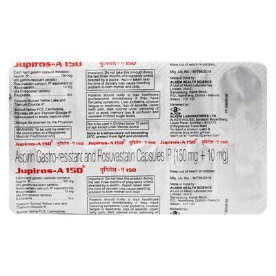 Jupiros A 150mg Capsule 10'S - High Cholesterol-Dys
