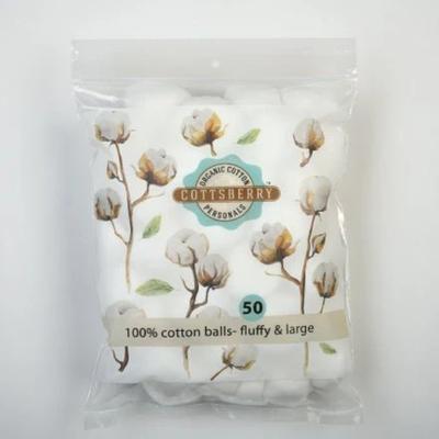 Cottsberry Organic Cotton Balls 50's - Cotton Buds & Balls