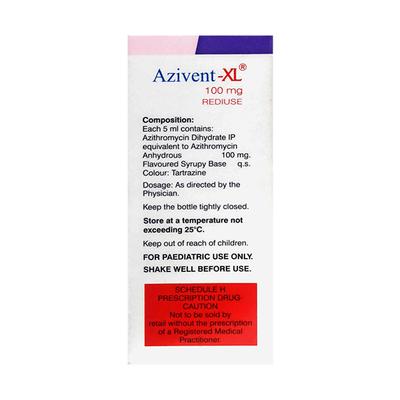 AZIVENT XL 100 MG REDIUSE Oral Suspension 30ml - Bacterial Infections-Mac