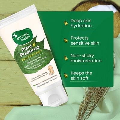 Mother Sparsh Plant Powered Natural Baby Face Cream 50 gm - Creams, Lotions & Oils