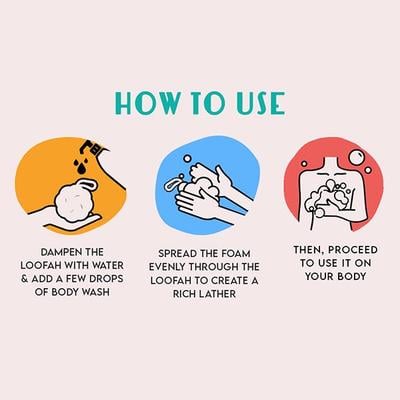 Furr Large Bath Loofah For High Lather Cleansing Gentle & Hypoallergenic 4's - Bath Tools