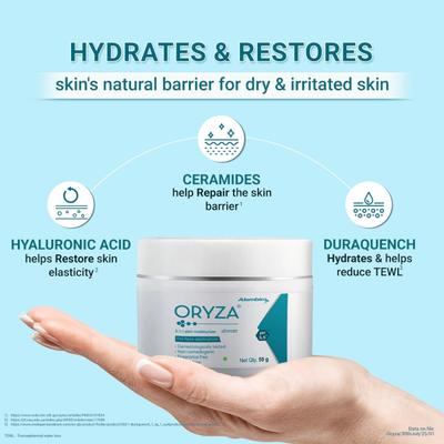 Oryza Skin Moisturiser Cream 50gm - Dry Skin-Emo
