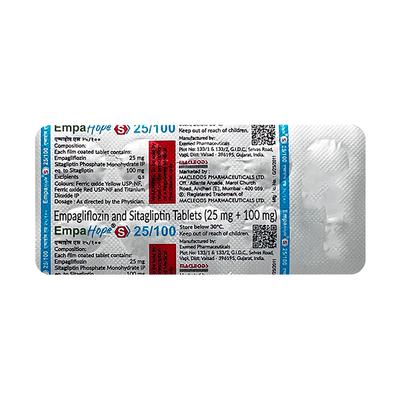 EMPAHOPE S 25/100 Tablet 10's - Diabetes-Ant