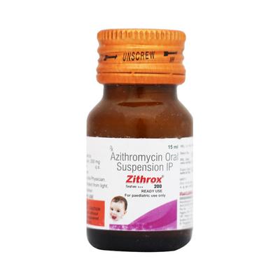 Zithrox 200mg Suspension 15ml - Bacterial Infections-Mac