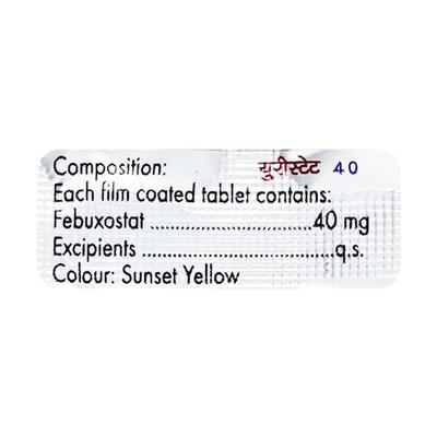 Uristat 40mg Tablet 10'S - Gout