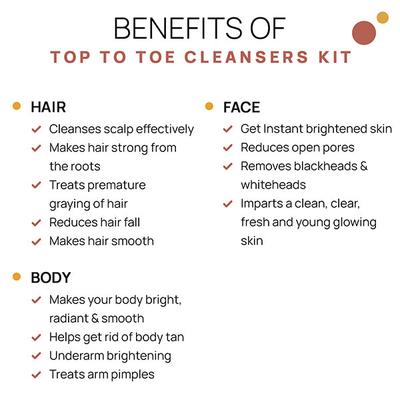 The Tribe Concepts Top To Toe Cleansers Kit With Steel Tin 600 gm - Scrubs & Exfoliants