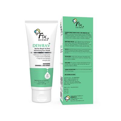 Fixderma Dewrav Barrier Repair & Pore Minimizing Improves Skin Barrier & Soothes 100 ml - Face Wash & Cleansers