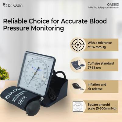 Dr. Odin Aneroid Sphygmomanometer Table Top (OAS-103) 1's - Health Monitors And Equipment