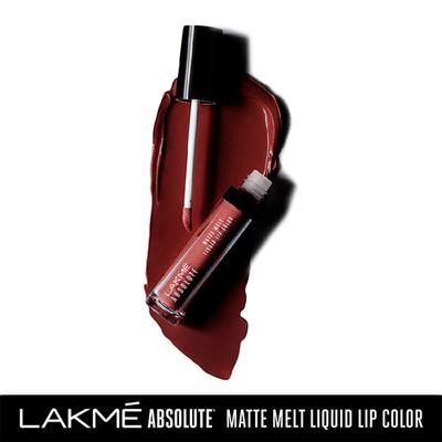 Lakme Absolute Matte Melt Liquid Lip Color Red Vibe 6 Ml - Liquid Lipsticks