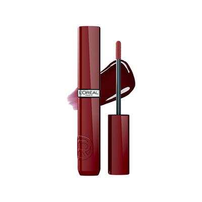 Loreal Paris Infallible Laque Resistance Lacquer-Like Shine, 16H Longwear, 550 Noir Cherry 4 ml - Liquid Lipsticks