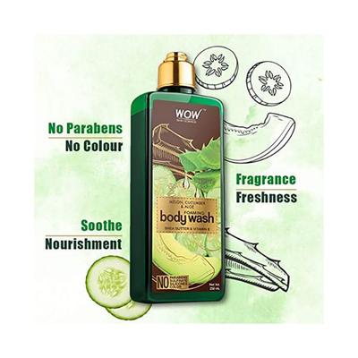 Wow Life Science Melon, Cucumber & Aloe Foaming Body Wash 250 ml - Soaps