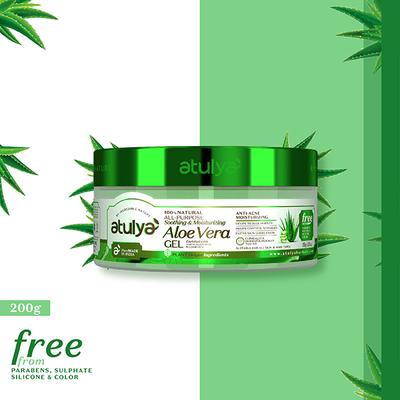 Atulya ALL-Purpose Gel Aloe Vera - FreeFrom Paraben, Sulphate,Silicone,Color- 200 gm - Face Mists