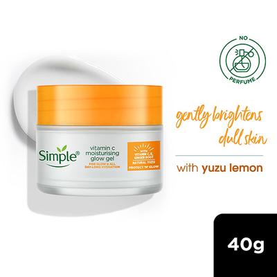 Simple Protect N Glow Vitamin C Moisturizing Glow Gel 40gm - Skin-Treatment