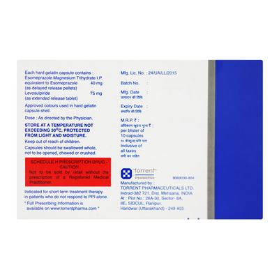 Nexpro L Capsule 10'S - Ulcer/Reflux/Flatulence-Aaa