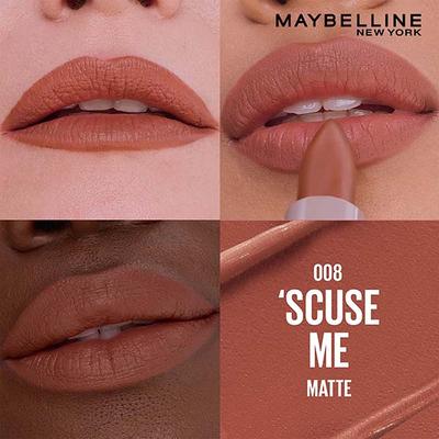 Maybelline New York Serum Lipstick (Matte) 8Hr Hydration + one-swipe bold color - 008 'Scuse Me 4.5 g - Lipsticks