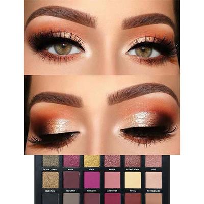 Miss Rose 18 Color Glitter & Matte Eyeshadow Palette 7001 - 013 20 gm - Face Palettes
