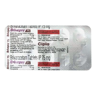 BRIVEPSY 75 Tablet 10's - Epilepsy/Convulsion-Ant