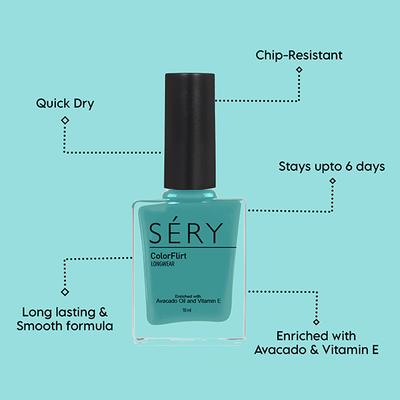 SERY Colorflirt Nail Paint - Part Animal 10 gm - Nail Polish