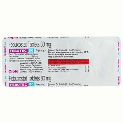 FEBUTEC 80 Tablet 10's - Gout