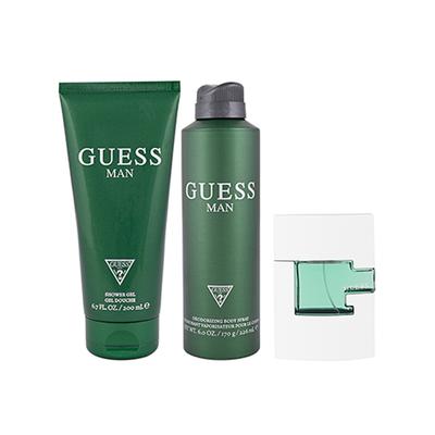 Guess Man Set (Eau De Toilette 75Ml + Shower Gel 200Ml + Body Spray 170G) 1's - Makeup Kits & Sets