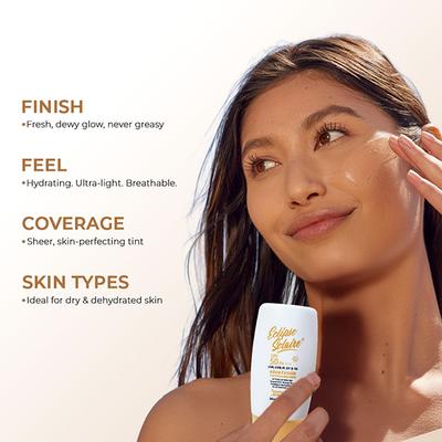 Eclipse Solaire Aqua Fusion Tinted Sunscreen SPF50 PA+++ Infused with Himalayan Spring Water 30 ml - Face Sunscreen