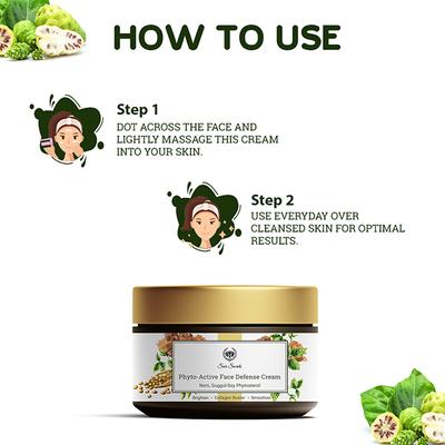 Seer Secrets Phyto - Active Face Defense Cream Noni Guggul - Soy Phytosterol 50 gm - Face Moisturizers