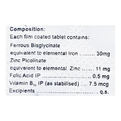 Ferose Tablet 15'S - Iron Supplement/Anaemia-Vma