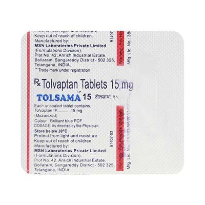 Tolsama 15mg Tablet 4'S - Hyponatremia