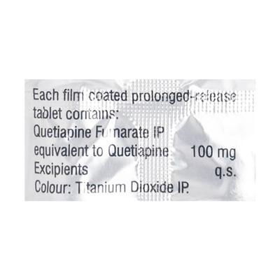 Qutipin SR 100mg Tablet 10'S - Schizophrenia-Aps