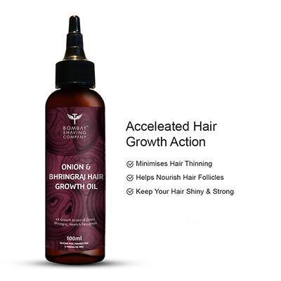 Bombay Shaving Company Onion & Egg Hair Mask & Onion & Bringraj Hair Growth Oil 1's - Hair Oils