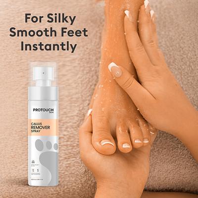 Protouch Callus Remover Spray, Potent Formula to Remove the Tough Dead skin and Reveal Soft Heels 100 ml - Foot Scrubs