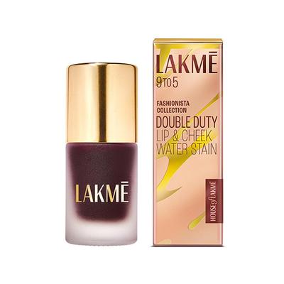 Lakme 9to5 Double Duty Lip & Cheek Water Stain Ruby Glow 9 ml - Lip Glosses