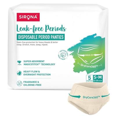 Sirona Disposable Period Panties (S - M) - Intimate Care