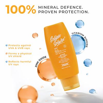 Eclipse Solaire Active Sunscreen SPF 50 PA+++ 60 ml - Face Sunscreen