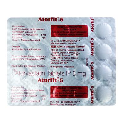 ATORFIT 5 Tablet 20's - High Cholesterol-Dys