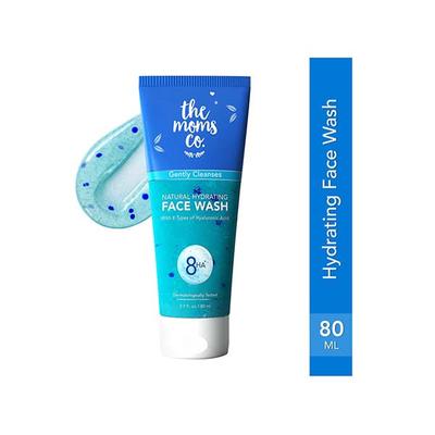 The Moms Co Natural Hydrating Face Wash with 8 Types of Hyaluronic Acid and White Mushrooms 80 gm - Face Wash & Cleansers